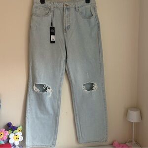 Fashion Nova Size 15 Calling It Ripped Straight Leg Jeans